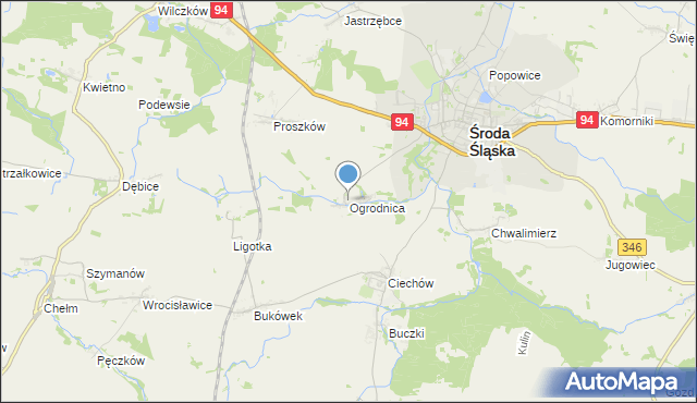 mapa Ogrodnica, Ogrodnica na mapie Targeo